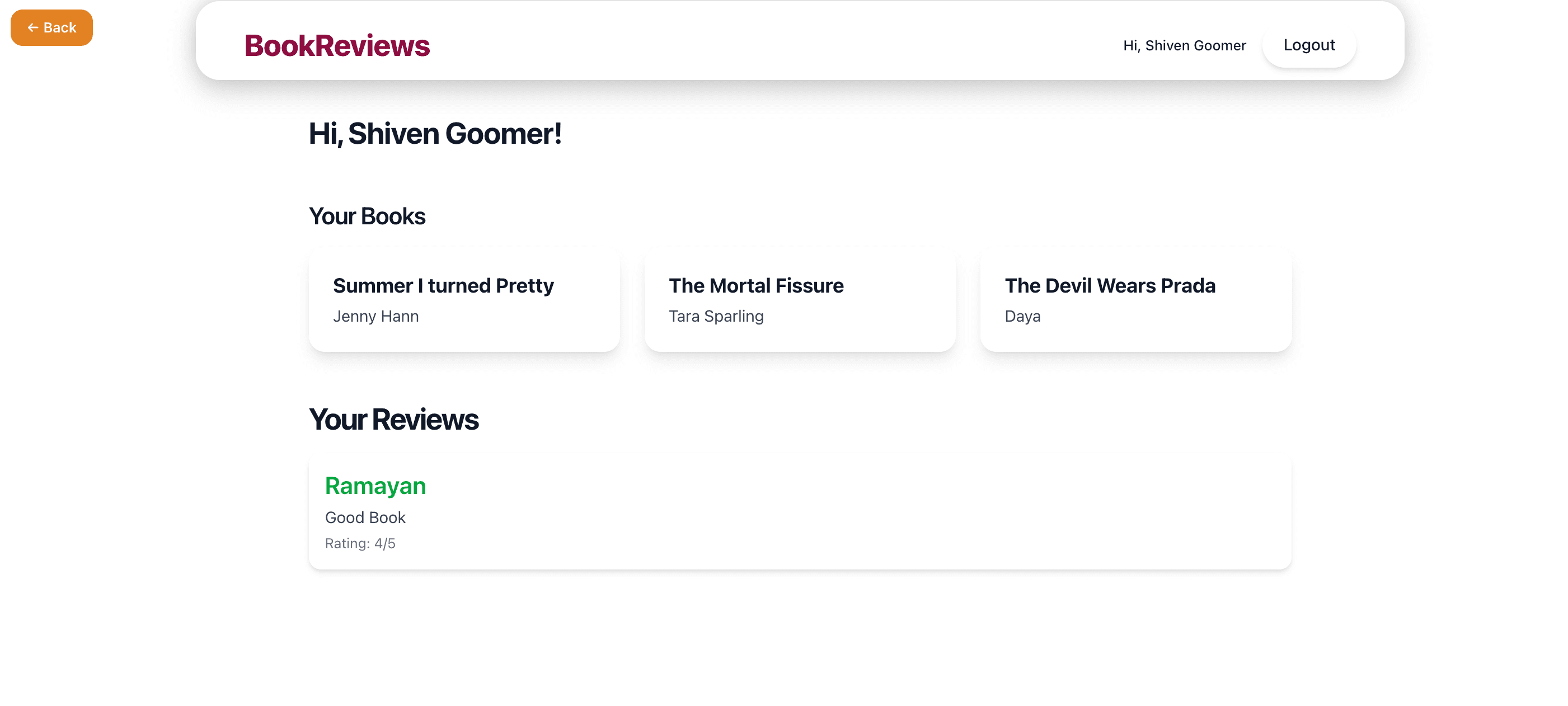 Book Review Platform