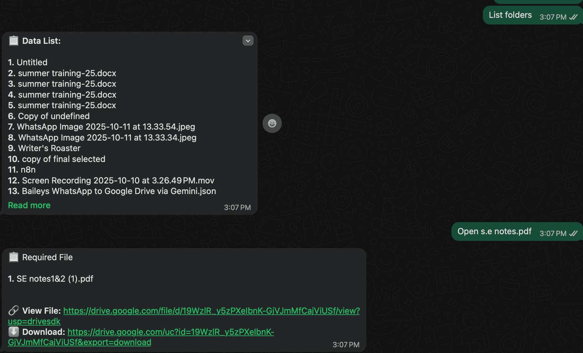 WhatsApp Integration
